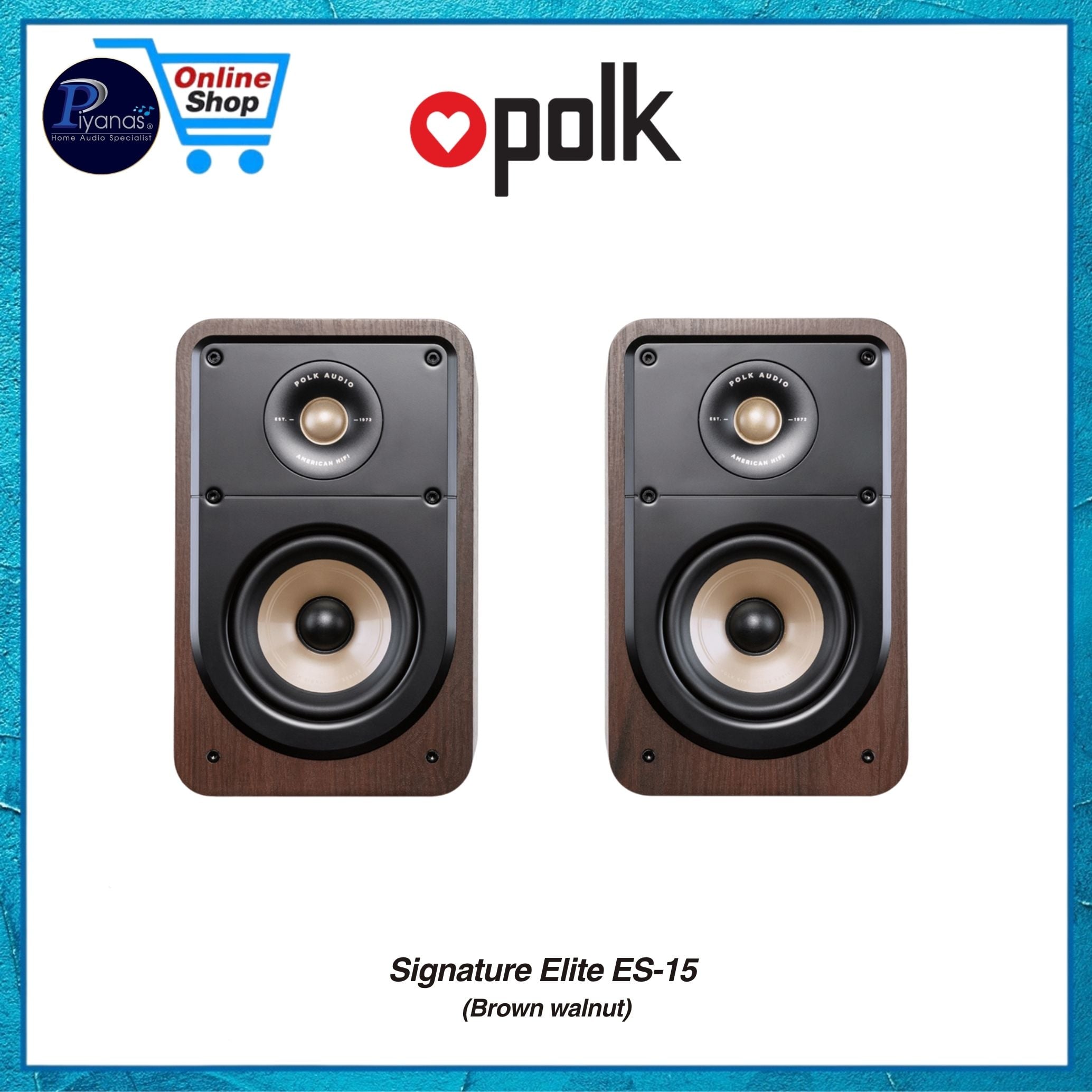 ลำโพงบุ๊คเชลฟ์ POLK AUDIO SIGNATURE ELITE ES-15 สี BROWN WALNUT_3